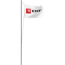 Мачта молниеприемная секционная активная алюминиевая c флагом ММСАС-Ф-16 L=16м EKF PROxima