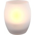 Свет-к декор `свеча` 2LED янтар стекло-ваза(2*AAA) FL060 Feron