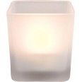 Свет-к декор `свеча` 2LED янтар стекло-квадрат(2*AAA) FL062 Feron