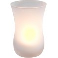 Свет-к декор `свеча` 2LED янтар стекло-рюмка FL064 Feron