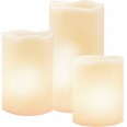 Свет-к декор `свеча` 3шт* 1LED янтар цилиндры(AAA) FL070 Feron