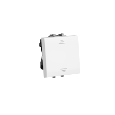 Выключатель двухполюсный одноклавишный модульный, `Avanti`, `Белое облако`, 2 модуля
