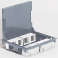 Напольная коробка с глубиной 65 мм - неукомплектованная - 8х2 модуля - антикоррозийное покрытие