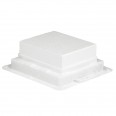 Пластиковая монтажная коробка - для встраивания напольных коробок на 12 модулей или с глубиной 65 мм