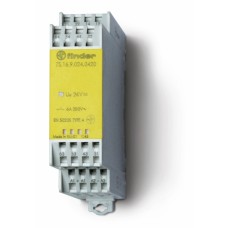 Модульное электромеханическое реле безопасности (реле с принудительным управлением контактами) 4NO+2NC 6A контакты AgNi катушка 120В AC ширина 22.5мм степень защиты IP54