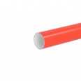Труба гладкостенная двухслойная полимерная д. 140мм SN24 отрезок 12м, цвет красный