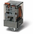 Универсальное электромеханическое реле монтаж в розетку 8-штырьковый разъем 2CO 10A контакты AgNi катушка 230В AC степень защиты RTI опции: нет