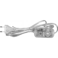 Сетевой шнур с диммером 230V 1,5+0,5м, прозрачный, DM103-200W