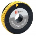 Маркер кабельный 6,0 мм2 ``0`` (350 шт,) (ЕС-3) EKF PROxima