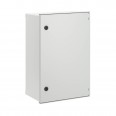 Цельный навесной шкаф из фибергласа без МП со сплошной дверью 600х400х230 (ВхШхГ) мм