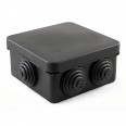 Коробка распределительная 40-0210-9005 для о/п безгалогенная (HF) черная 80х80х40 (105шт/кор) Промрукав