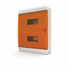 Щит навесной 24 мод. IP41, прозрачная оранжевая дверца