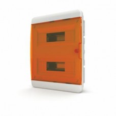 Щит встраиваемый 24 мод. IP41, прозрачная оранжевая дверца