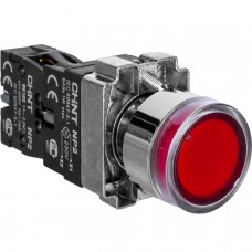 Кнопка управления NP2-BW3461 1НО красная AC/DC230В(LED) IP40