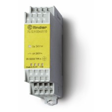 Модульное электромеханическое реле безопасности (реле с принудительным управлением контактами) 1NO+1NC 6A контакты AgNi+Au катушка 24В DC ширина 22.5мм степень защиты IP54 упаковка 1шт.