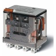 Миниатюрное силовое электромеханическое реле монтаж в розетку или наконечники Faston (4.8х0.5мм) 4CO 12A контакты AgNi катушка 230В АC степень защиты RTI опции: нет