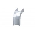 Угол вертикальный внешний 90 градусов 80х150, 1,5 мм, цинк-ламель, в комплекте с крепежными элементами и соединительными пластинами, необходимыми для монтажа