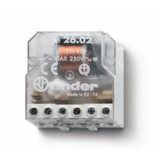 Шаговое электромеханическое реле 2NO 10А, 4 состояния контакты AgNi питание 12В АC монтаж в коробке степень защиты IP20