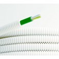 Электротруба ПЛЛ гибкая гофр. не содержит галогенов д.20мм, цвет белый,с кабелем ППГнг(А)-HF 3x2,5мм