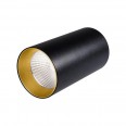 Светильник накладной SP-POLO-R85-1-15W Warm White 40deg (Black, Gold Ring) (ARL, IP20 Металл, 3 года