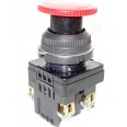 КЕ-141 У2 исп.1, красный, 2з, гриб с фиксацией, IP54, 10А, 660В, выключатель кнопочный (ЭТ)