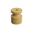 Изолятор универсальный пластиковый, цвет - песочное золото (10шт/уп) розничная упаковка
