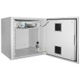 ITK Шкаф уличный 19` 9U 650x600, IP55 металл дверь, серый