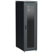 ITK Шкаф сетевой 19` LINEA N 47U 600х1000 мм стеклянная передняя дверь, задняя перфорированная черны