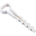 Дюбель-хомут 5х8мм для плоского кабеля нейлон белый (25шт/упак) IEK