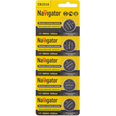 Элемент питания Navigator 94 763 NBT-CR2016-BP5