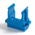 Крепёж-клипса для труб АБС-пластик синяя d25 мм (100шт/1000шт уп/кор) Промрукав