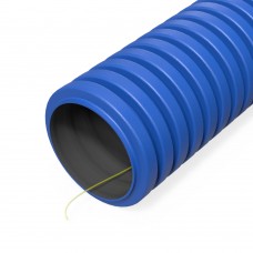 Труба гофрированная двустенная ПНД гибкая тип 450 (SN29) с/з синяя d40 мм (50м/уп) Промрукав