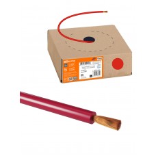 Провод ПуГВнг(А)-LS 1х0,5 ГОСТ в коробке (250м), красный TDM