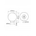 Светильник НТУ 03- 60-254 шар d=250 мм IP54 (опал призма ПММА, основание плоское ПК, Е27) TDM