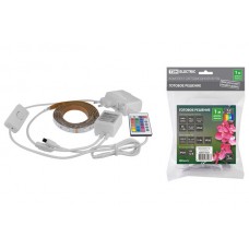 Комплект светодиодной ленты SMD5050-30 LED/м-12 В-7,2 Вт/м-IP65-RGB (1 м), 12 Вт, IR-контроллер TDM