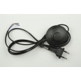 UCX-C20/02A-170 BLACK Сетевой шнур с вилкой и выключателем (напольный). 2А, 500Вт, 1,7м. Черный. ТМ 
