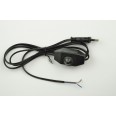 UCX-C30/02A-170 BLACK Сетевой шнур с вилкой и выключателем с диммером. 2А, 500Вт, 1,7м. Черный. ТМ U