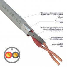 Кабель огнестойкий REXANT КПСЭнг(А)-FRLSLTx 1x2x2,50 мм2, бухта 200 м