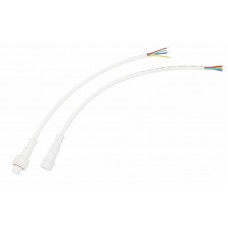 Соединительный кабель (4pin) герметичный (IP67) 4х0.35мм2 белый REXANT