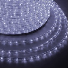 Дюралайт LED, эффект мерцания (2W) - белый, 36 LED/м, бухта 100м