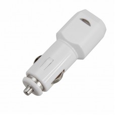 Автозарядка в прикуриватель USB (АЗУ) (5 V, 1000 mA) белая