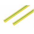 Термоусадочная трубка REXANT 20,0/10,0 мм, желто-зеленая, упаковка 10 шт. по 1 м
