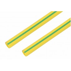 Термоусадочная трубка REXANT 25,0/12,5 мм, желто-зеленая, упаковка 10 шт. по 1 м