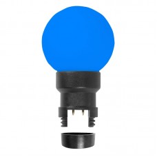 Лампа шар 6 LED для белт-лайта, цвет: Синий, d45мм, синяя колба