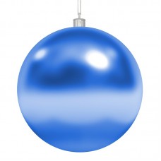 Елочная фигура `Шар`, 20 см, цвет синий