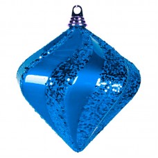 Елочная фигура `Алмаз`, 25 см, цвет синий
