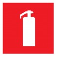 Табличка ПВХ знак пожарной безопасности «Огнетушитель» 200х200 мм REXANT