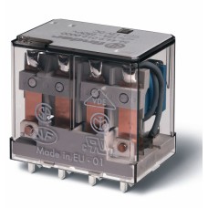 Миниатюрное силовое электромеханическое реле монтаж на печатную плату 4CO 12A контакты AgNi катушка 230В AC степень защиты RTI опции: нет упаковка 1шт.