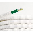 Электротруба ПЛЛ гибкая гофр. не содержит галогенов д.25мм, цвет белый,с кабелем ППГнг(А)-FRHF 3x2,5
