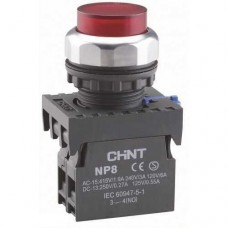 NP8 Кнопка красная высокая 1НО+1НЗ, IP65 (CHINT)